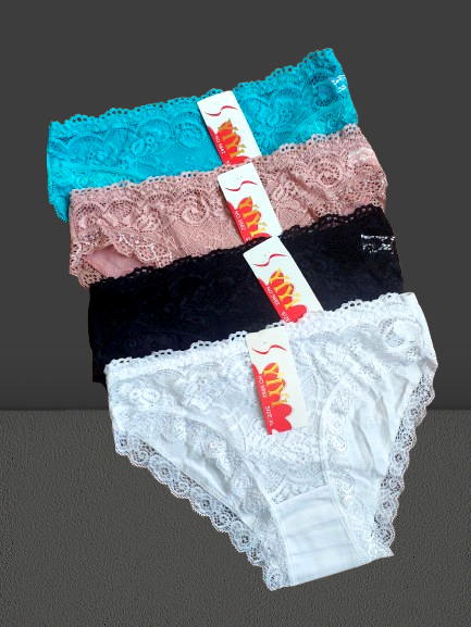 Трусики жіночі мереживні №5682 р.40 42 44. Від 6шт по 29грн, фото 1