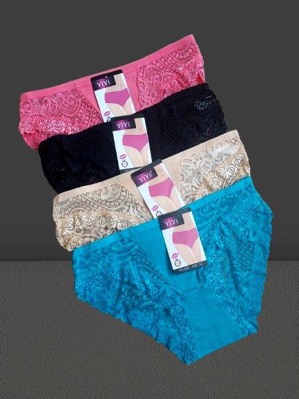 Трусики жіночі мереживні №2052 р.40-42 44 46. Від 6шт по 29грн, фото 1