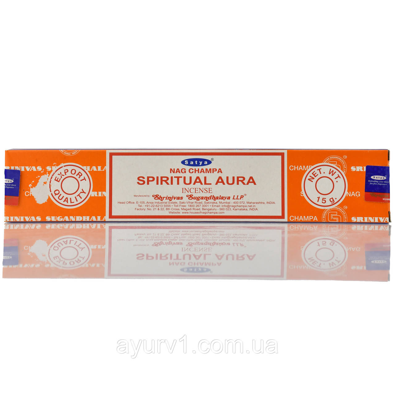 Аромапалочки Пахощі індійські Spiritual AuraSatya Nag Champa 15г