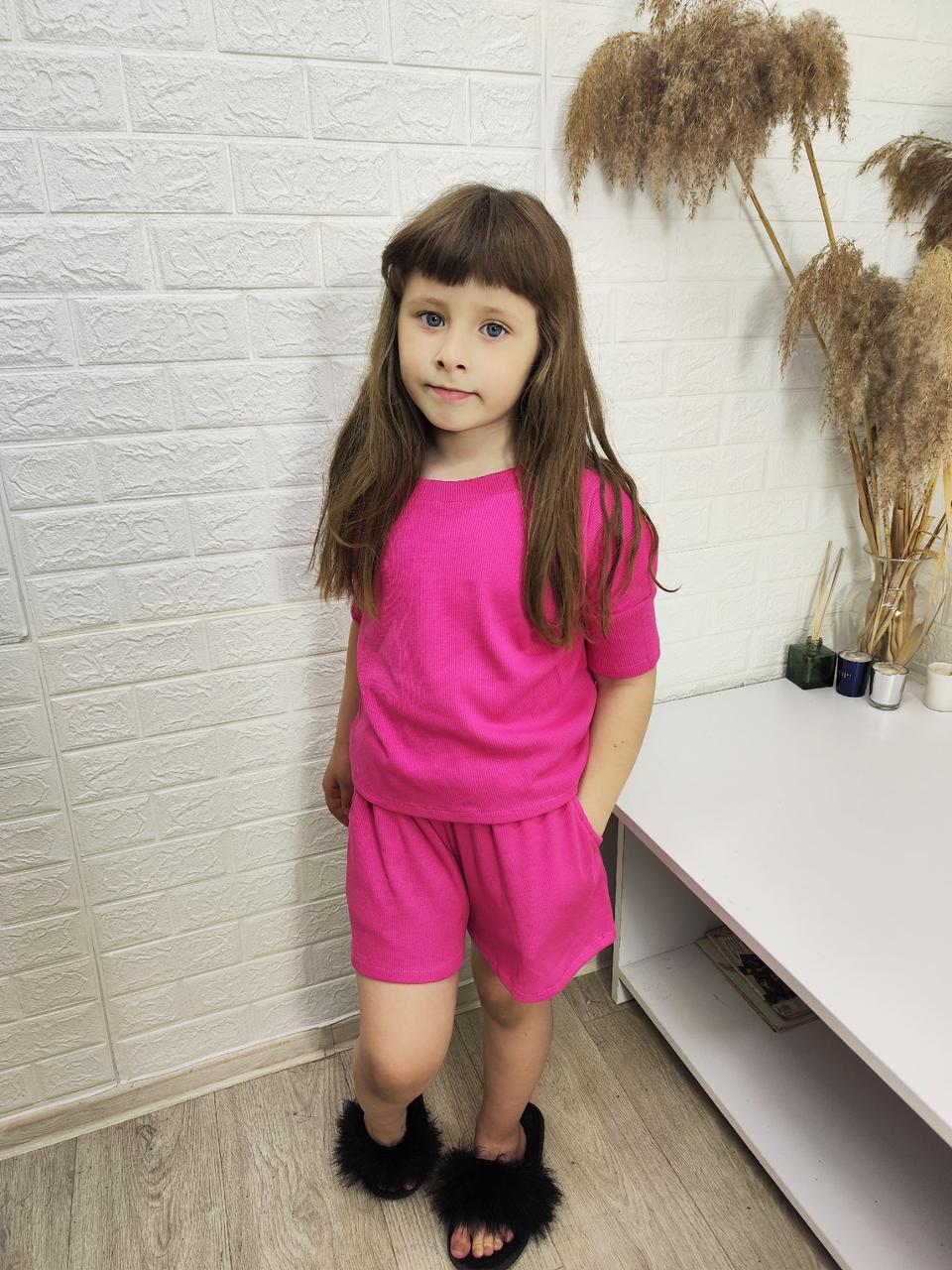 Комплект для дівчинки у рубчик, фото 1