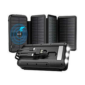 Зовнішній акумулятор Power Bank Mibrand EXTREME 20000 mAh SOLAR folding 3 lights