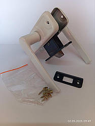 Дверна ручка-защіпка Тандем ЗЩ 1 біла