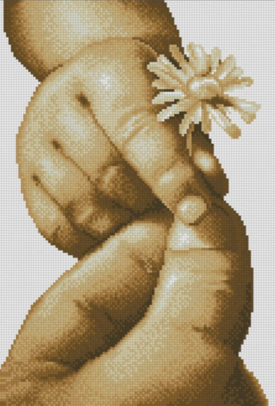 Алмазна мозаїка Ромашка для малятка Dream Art 30679 (28 х 41 см), фото 1