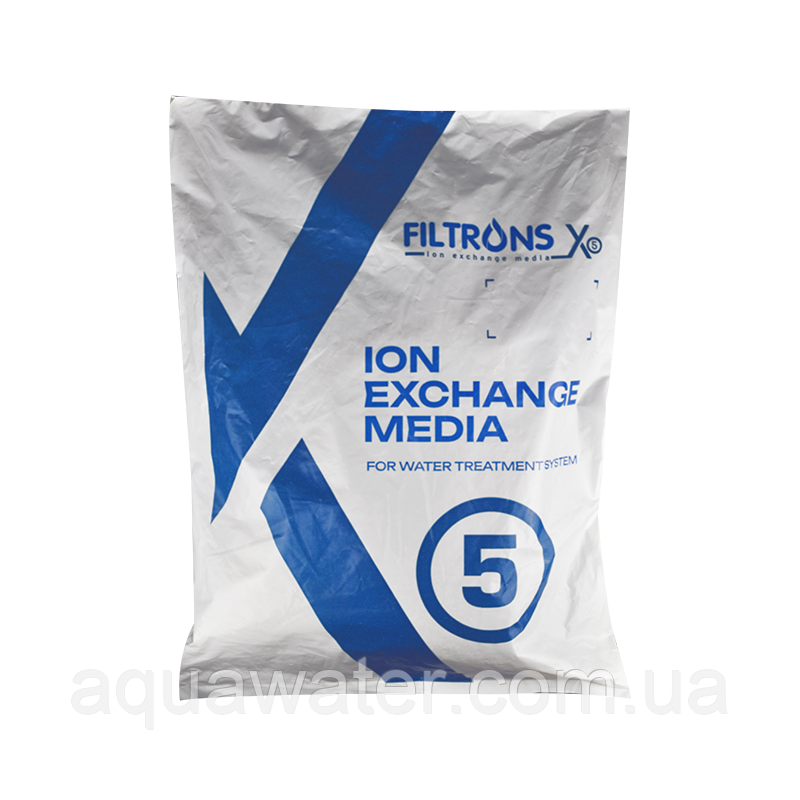 Filtrons X5 12,5 л - комплексне фільтруюче завантаження від заліза, твердості, амонію, фото 1