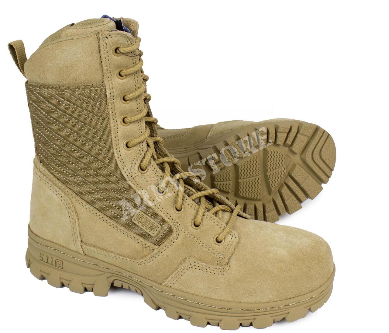 Тактичні літні берці 5.11 EVO 2.0 8" ARID BOOT Side-ZIP, фото 1
