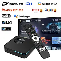 Смарт приставка RockTek GX1 UHD 4/32 Realtek RTD1325 WiFi6 GoogleTV 12