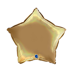 18" GRABO-ГР ЗІРКА Голографія Сатин Шампань | Holographic Platinum Champagne