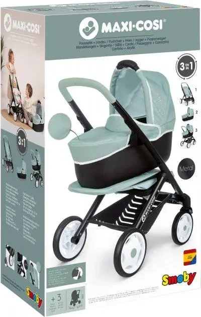 Коляска Smoby Maxi-cosi and Quinny М'ята 3 в 1 253120