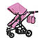 Коляска для ляльки 2 в 1 CARRELLO MAESTRO (з сумкою) 9651B PINK, фото 3