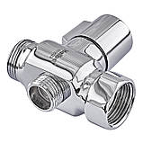 Перемикач на ванну душ Хрестовина змішувача дивертор Ранок поворотний Haiba Ранок, фото 3