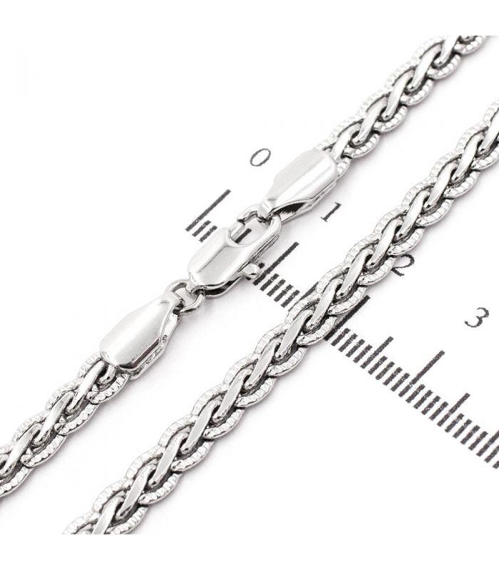 Ланцюжок Xuping "Лисячий хвіст" 0,4/50 см, родій (370410) медзолото, фото 1