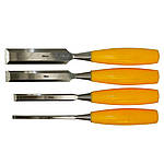 Набір стамесок 4 шт (6, 12, 18, 25 мм) пластикова ручка Sigma (4326231)