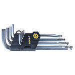 Ключі шестигранні 9 шт 1.5-10 мм CrV (короткі кулі) SIGMA (4022111)