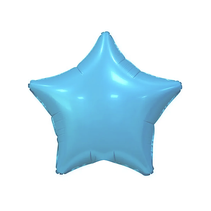 9" КИТАЙ-КТ 017 ЗІРКА Металік Блакитна | Light Blue, фото 1