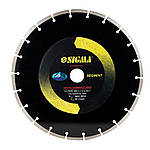 Круг алмазний HQ сегментний Ø300х25.4 мм, 4300об/хв Sigma (193300z)