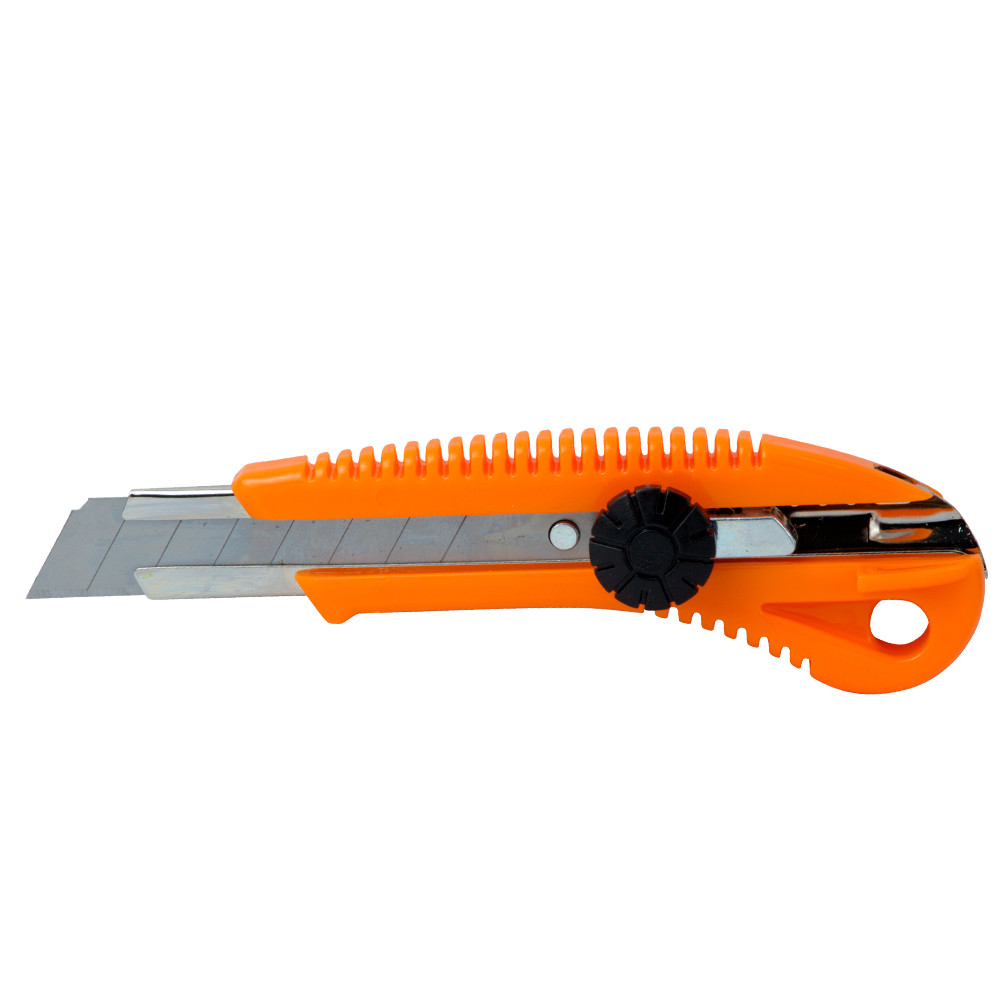 Ніж будівельний (пластиковий корпус) лезо 18 мм гвинтовий замок SIGMA (8213031), фото 1