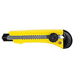 Ніж будівельний (пластиковий корпус) лезо 18 мм гвинтовий замок SIGMA (8211141)