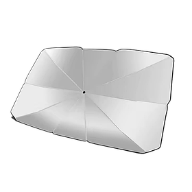 Сонцезахисна шторка-парасолька для лобового скла 140 на 79 см з чохлом