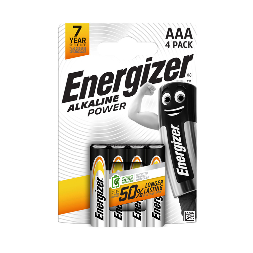 Батарейки AAA (LR03) Energizer Alkaline Power (1.5v) 4шт., фото 1