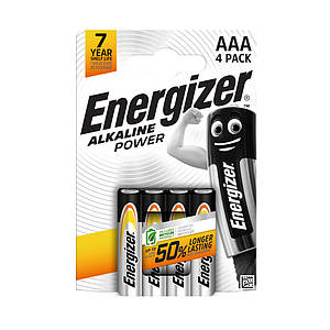 Батарейки AAA (LR03) Energizer Alkaline Power (1.5v) 4шт.