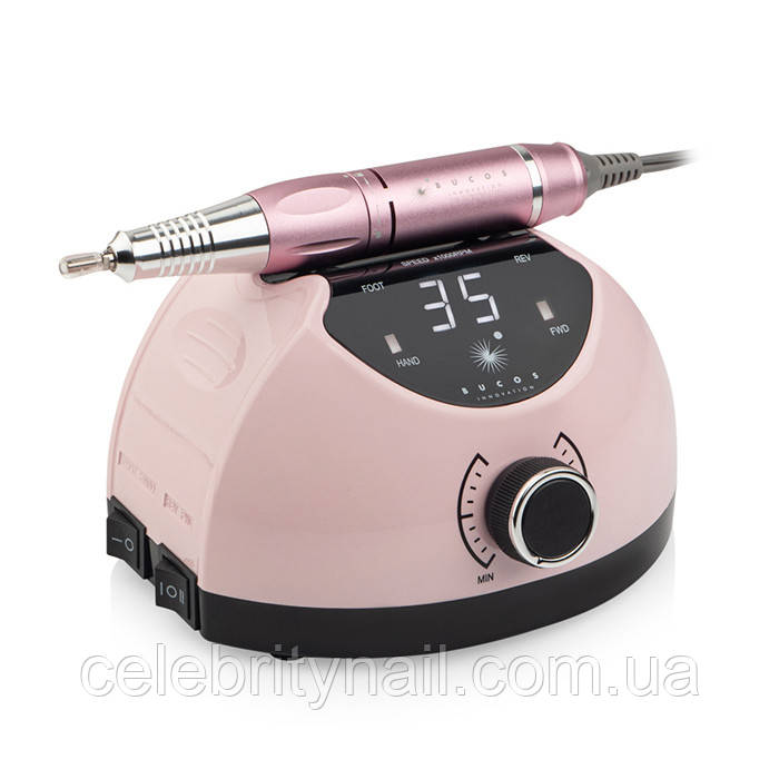 Фрезер манікюрний Bucos Nail Drill X4 PRO SMOOTH PINK 65 Ватт, 35 000 об/хв.
