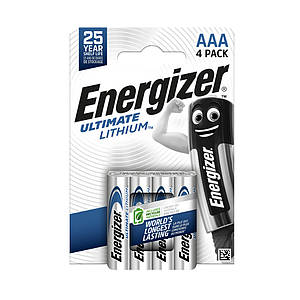 Батарейки AAA (FR03) Energizer Ultimate Lithium (1.5v) 4шт