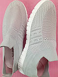Мокасини жіночі сліпони літні сітка білі, фото 9