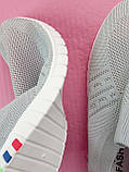Мокасини жіночі сліпони літні сітка білі, фото 8