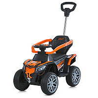 Детская машинка-каталка-толокар (квадроцикл от педали с мотором) 2в1 с родительской ручкой (M 6126EBLR-7)