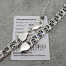 Чоловічий срібний ланцюжок цепочка Бісмарк з ланкою 6 мм 55 см, фото 10