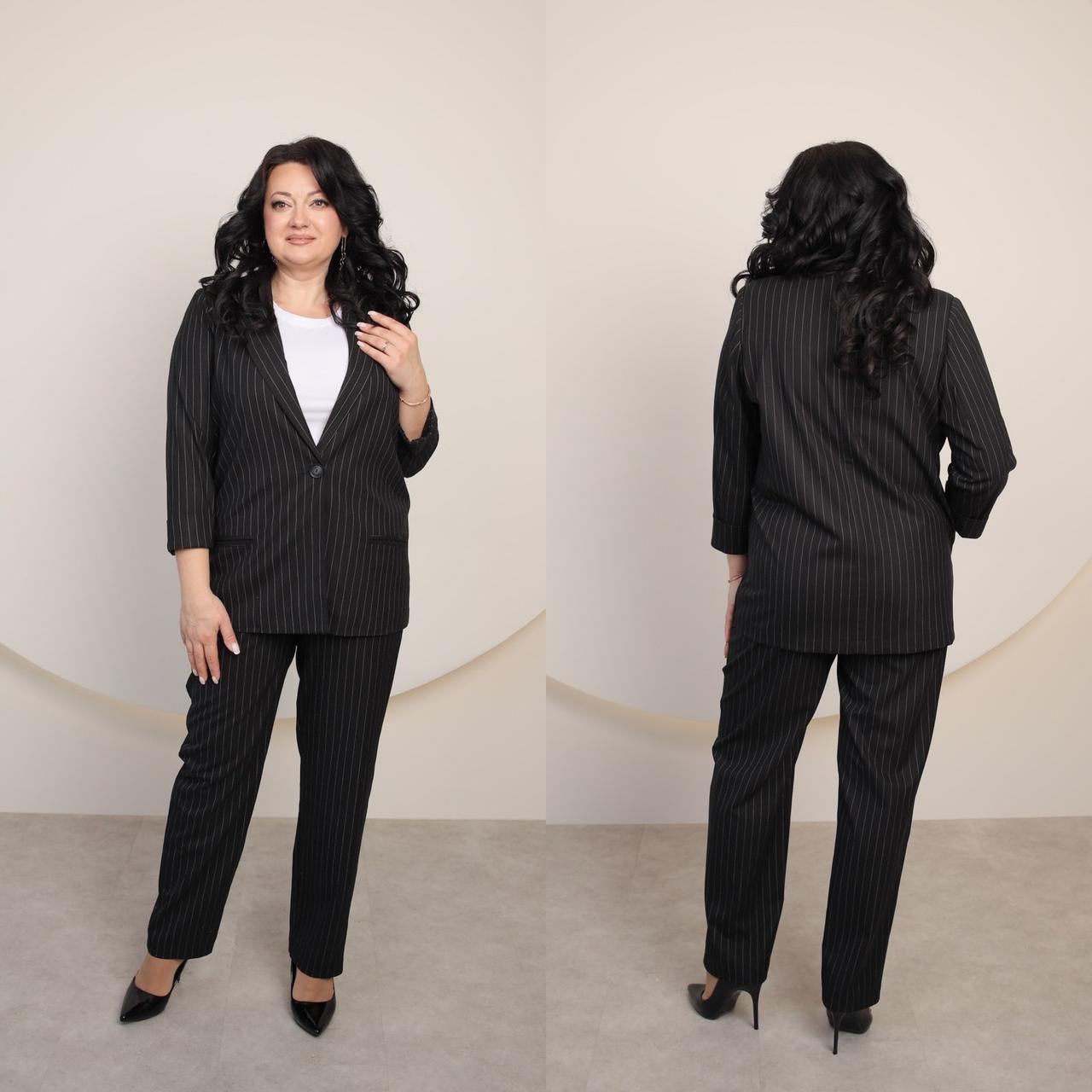 Костюм двійка 50,52,54,56 чорний, фото 1