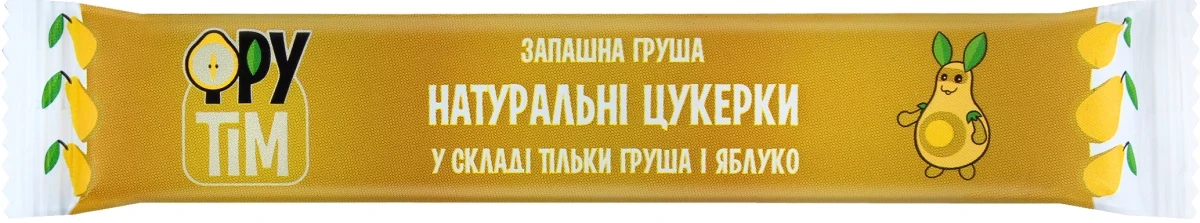 Пастила фруктова, натуральні цукерки без цукру ФруТім Ананас 20 грам