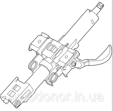 Кермова колонка ручне регулювання Nissan Ariya (22-) 48810-5MP0A, фото 1