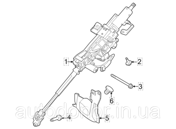Кермова колонка з карданчиком електричне регулювання з 03/2023 Nissan Ariya (22-) 48805-5MP1B, фото 1
