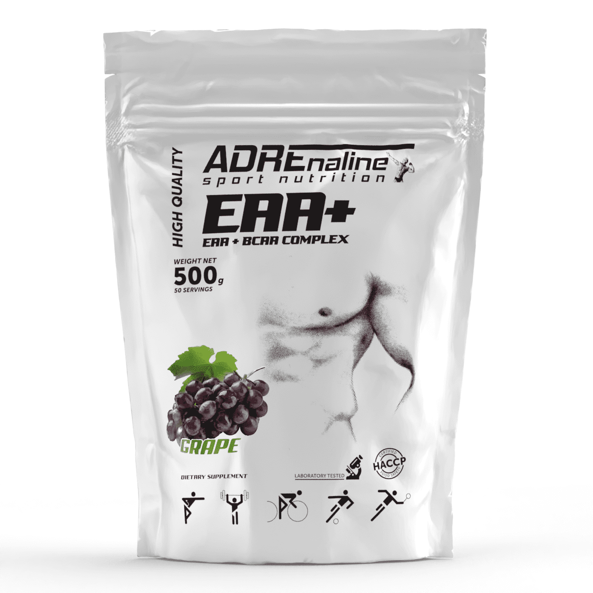 Комплексні амінокислоти Adrenaline Sport Nutrition EAA + BCAA Complex 500 г Зелене яблуко