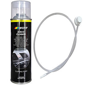 Пінний очисник та дезінфектор кондиціонера у спреї Motip Airco Cleaner 500мл