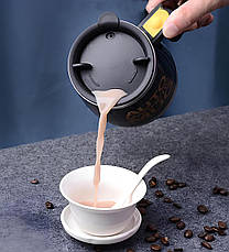 Кухоль-мішалка магнітна Auto Magnetic Mug RESTEQ 400 мл. Чашка з автоматичним розмішуванням. Металева чашка чорного кольору, фото 6