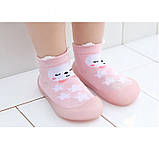 М'які тапочки-носки на силіконовій підошві для дітей, фото 2