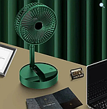 Мінівентилятор складаний 10041 з USB-зарядкою, білий, фото 4