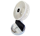 Мінівентилятор складаний 10041 з USB-зарядкою, білий, фото 3