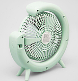 Вентилятор настільний із підсвіткою RGB 10039, синій, фото 4