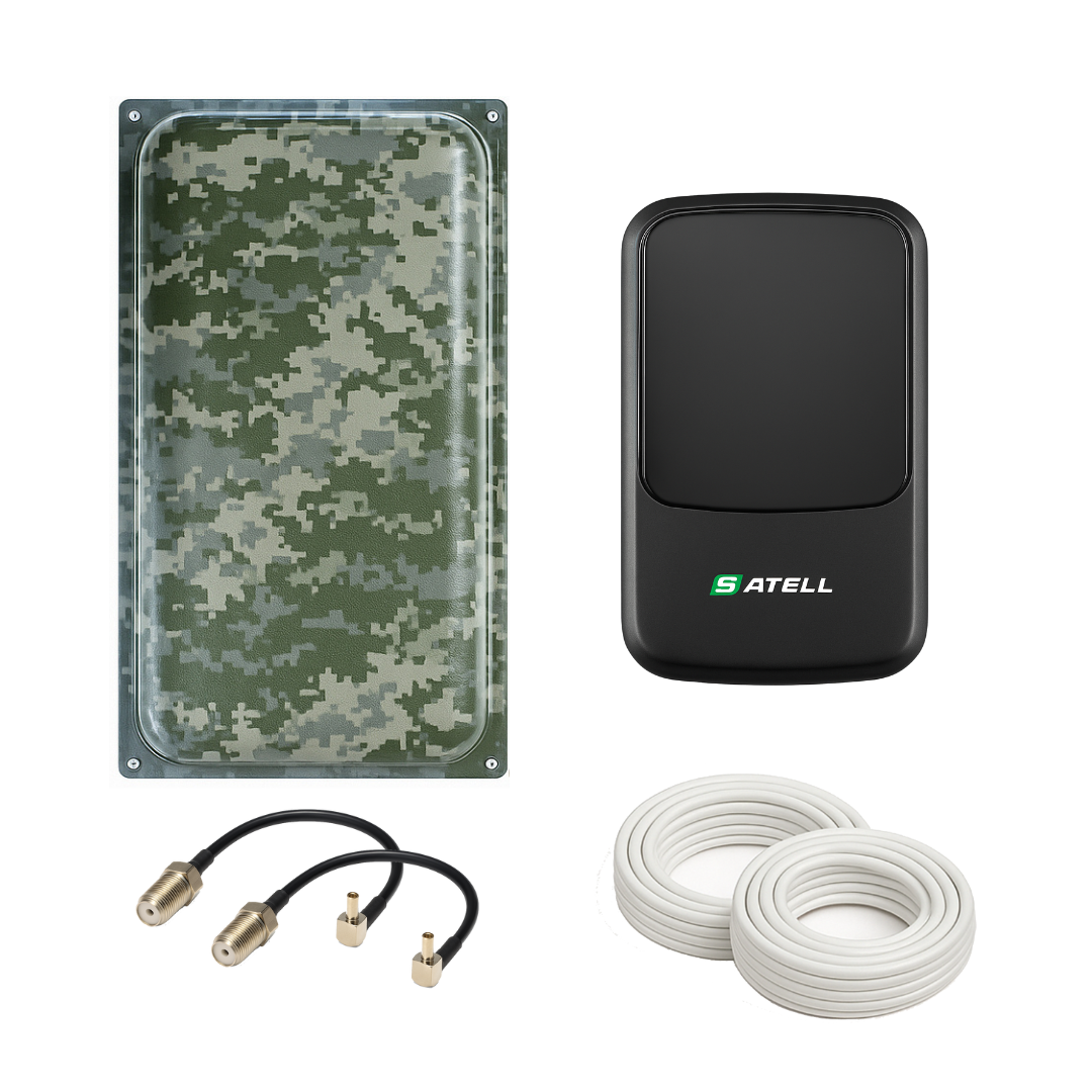 4G комплект WIFI роутер Satell F3000 + 4G панельная антенна MAXI MIMO 22 ДБИ 824-960/1700-2700 мГц