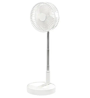 Вентилятор акумуляторний телескопічний USB, білий 6196