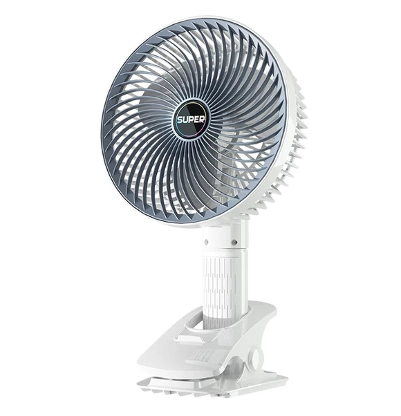 Мінівентилятор із прищіпкою 10034, білий