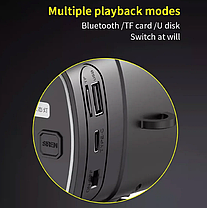 Гучномовець L026 Bluetooth на сонячній батареї, чорно-білий, фото 4