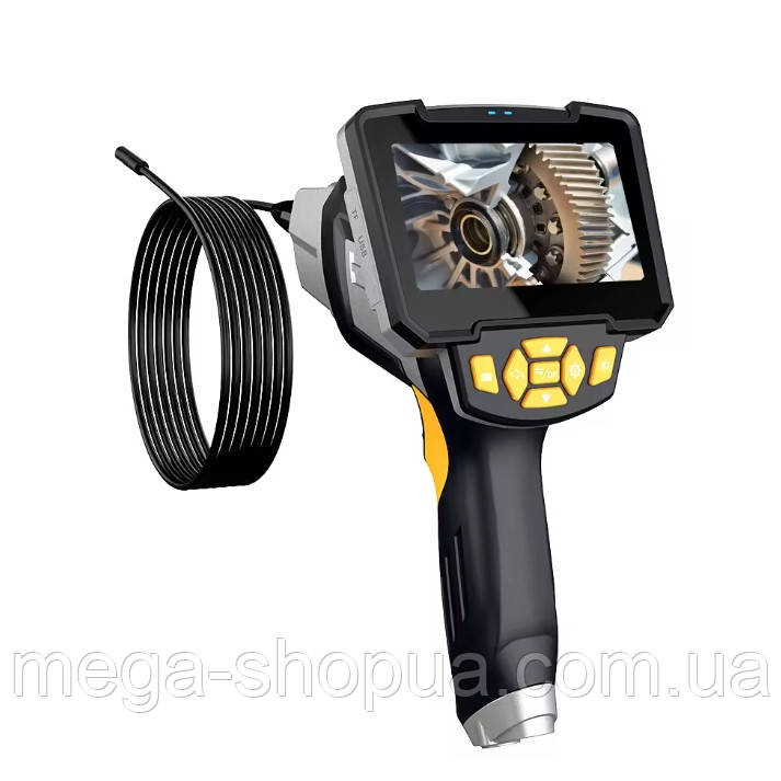 Ендоскоп з екраном, жорсткий кабель 10 метрів, 1080p — Технічний бороскоп для смартфона, телефону QX55