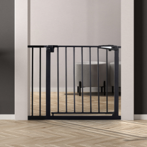 Загорода захисна для проходу MoMi PAXI PLUS (автоматична система закривання воріт) AKCE00048 Black