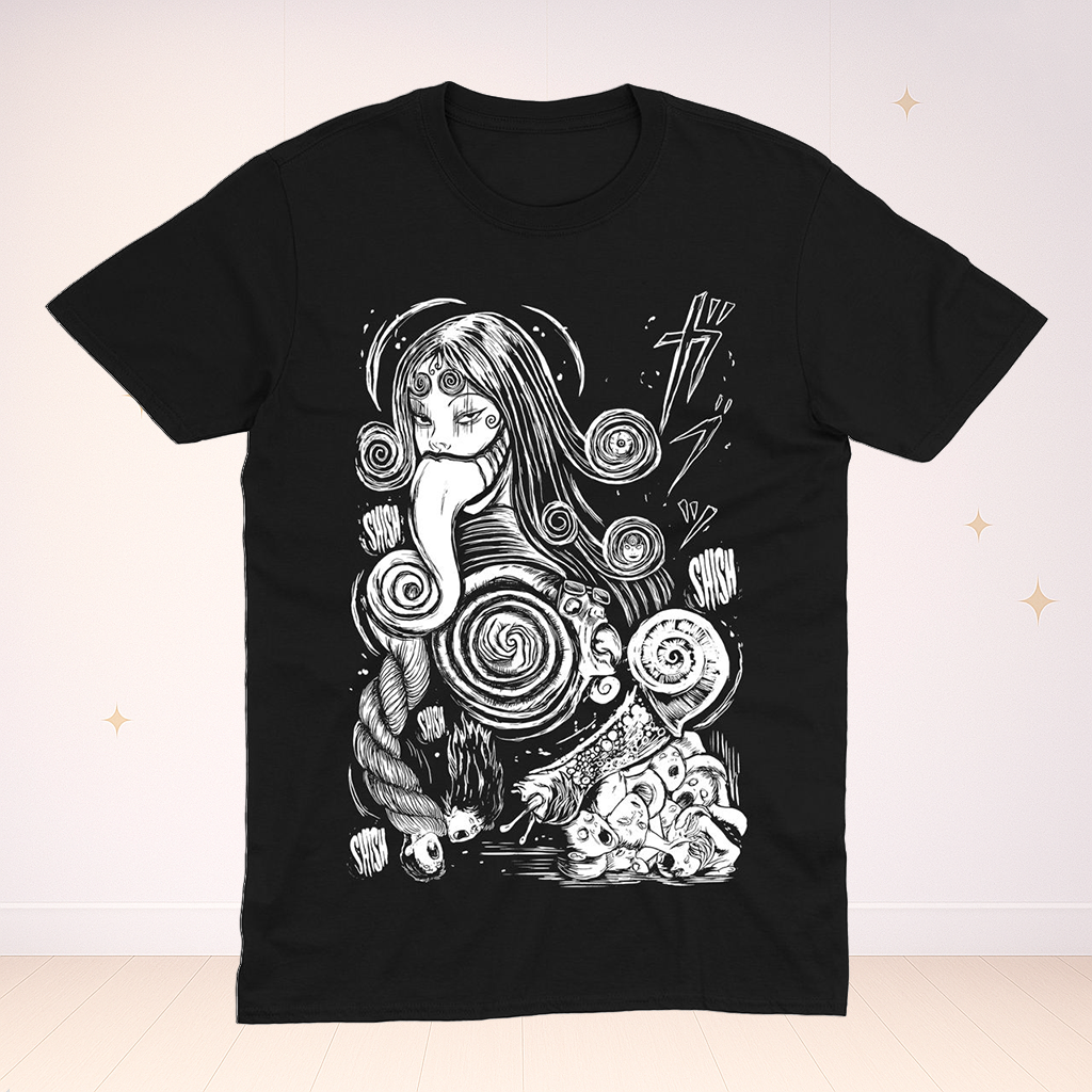 Футболка аніме Узумакі Джюнджі Іто Розмір M / Uzumaki, фото 1