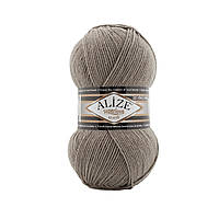 Нитки пряжа для в'язання напіввовна SUPER LANA KLASIK Супер Лана Класик № 283 - сірий