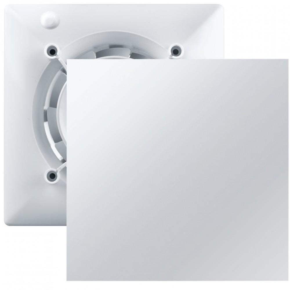 Вентилятор Вентс 100 Ейс + декоративна панель ФП 160 Плейн Design Concept малошумний з клапаном, фото 1